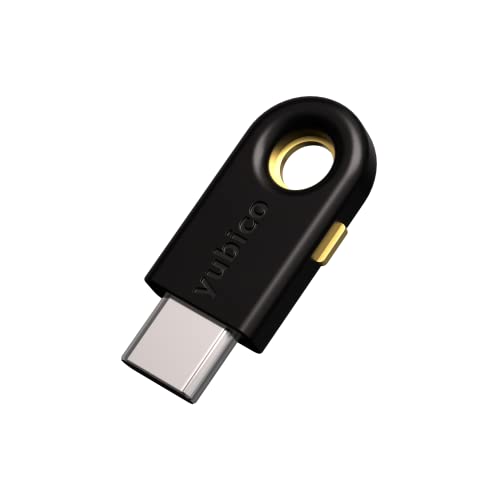 Yubico YubiKey 5C - Llave de Seguridad USB de Dos factores, Compatible con Puertos USB-C