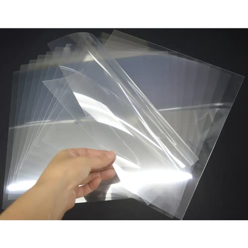 ZHluja 15 paquetes 0,1mm 305 x 305 mm Encofrado en Blanco Para Materiales de Encofrado de Proceso de Película de Poliéster de Acetato de Pet Transparente