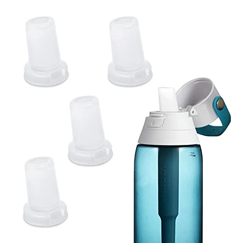 Zueyen - Reemplazo de válvula de mordida de botella de agua de silicona, paquete de 4, compatible con botella de agua Brita, repuesto de pajita para botella de agua filtrada Brita