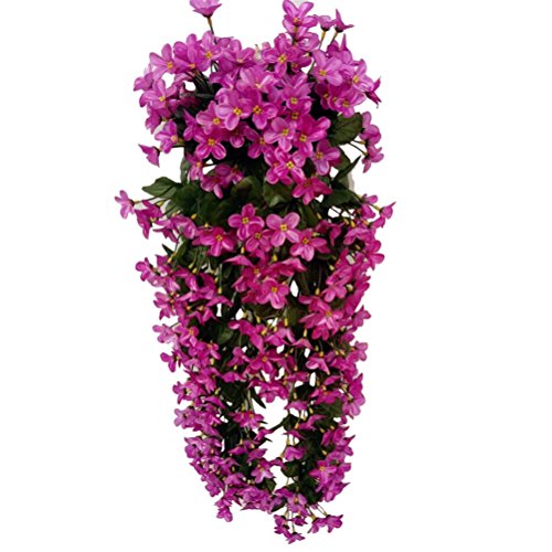 - Vorcool - Plantas trepadoras artificiales con flores, perfectas para colgar y decorar
