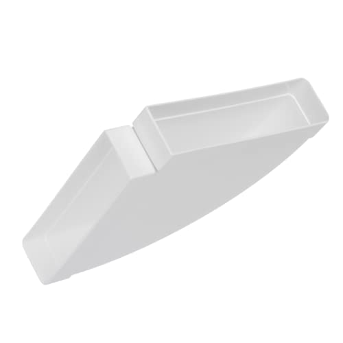 110x55mm Codo 90° Horizontal - Conector para Tubo Rectangular - PVC