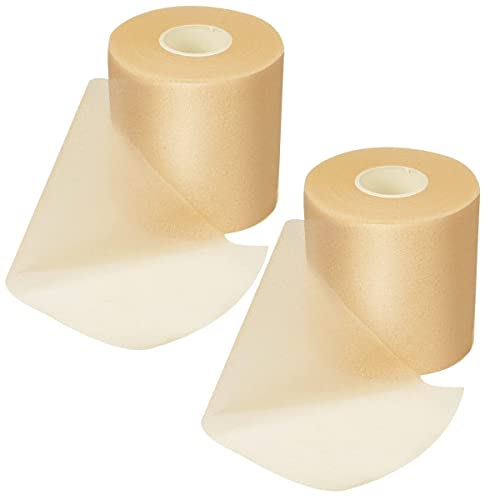 2 rollos Pretape Vendaje Deportivo, Pre Tape 27m x 7 cm, Venda Pretape, Tape Underwrap, Cinta Adhesiva Deportiva, Suave y Confortable, Venda Elastica para Codos, Muñecas, Rodillas, Tobillos