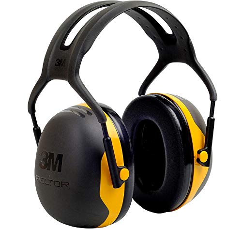3M Peltor Orejeras X2, protector auditivo, protección auditiva contra niveles de ruido comprendidos entre 94 y 105 dB (SNR: 31dB), p. ej., herramientas eléctricas, paquete de 1,Unisex, Negro/Amarillo