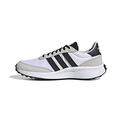 adidas Run 70s Lifestyle Running Shoes, Zapatillas Hombre, Ftwr White Core Black Dash Grey, 41 1/3 EU