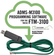 ADMS-3100-U Software gestión de PC con cable USB 29 para RTX Yaesu FTM-3100 REF 700029
