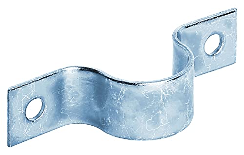 Alberts 216573 Abrazadera de tubo | para atornillar | galvanizada azul | para tubo-Ø 1 1/4 pulgada