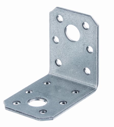 Alberts 330323 Escuadra de ensamblaje | Galvanizado Sendzimir | 50 x 50 x 35 mm | Juego de 25