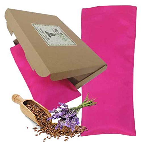 Almohada para ojos de yoga/bolsas para los ojos/ayuda para relajación/morado, verde, rosa, azul, verde azulado, semillas flexibles + rosa, Beige (Filler = Flex Seeds + Lavender)