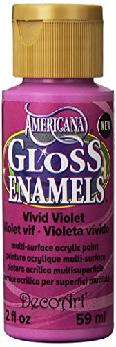 Americana Gloss Enamel Vivid Violet - Pintura acrílica multicapa (2 onzas), color morado