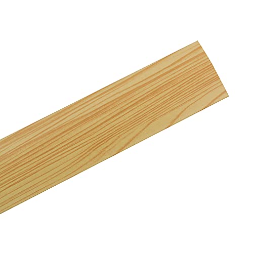 Amig - Tapajuntas para suelo | Adhesivo | Perfil de unión para suelos, parquet y tarima | Tira de transición | Color Pino | Medidas: 985 mm x 4mm x 0,5mm | Especial para suelos de madera