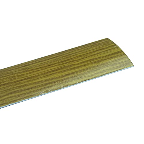 Amig - Tapajuntas para suelo | Adhesivo | Perfil de unión para suelos, parquet y tarima | Tira de transición | Color: Roble | Medidas: 820 mm x 4mm x 0,5mm | Especial para suelos de madera