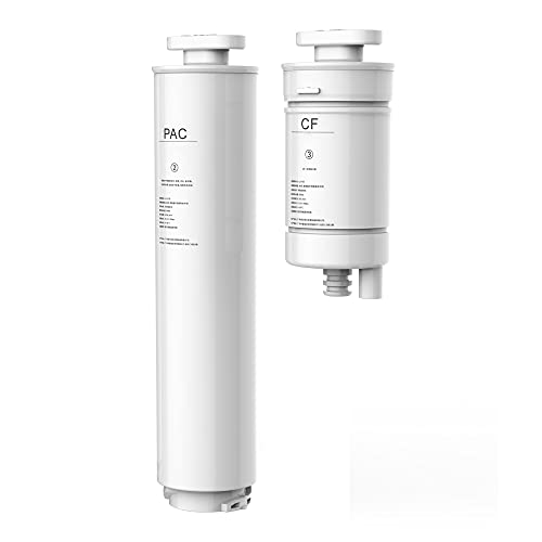 AORA Juego de filtros de repuesto para sistema de ósmosis inversa portátil AORA sin conexión de agua sólida, filtro de sedimentos de carbono PAC | filtro CF (juego de filtros sin membrana)