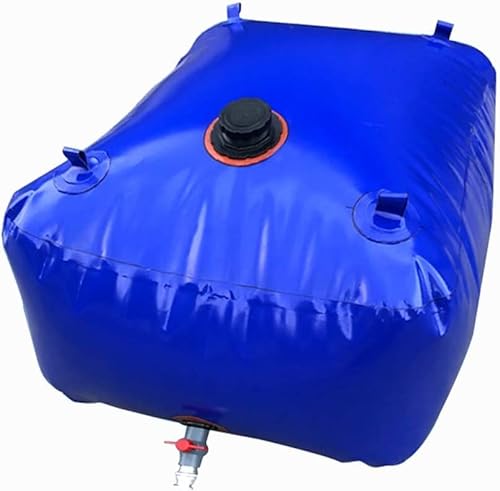 AOXGCOV Tanque de Agua for jardín, Bolsa de Agua Blanda de Gran Capacidad, contenedor de Agua portátil (Color : BLU, Size : 1000L)