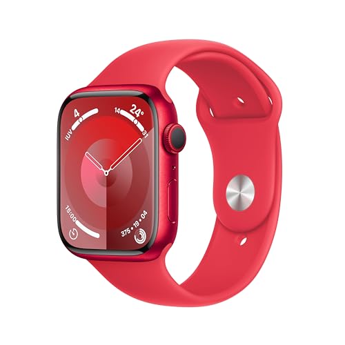 Apple Watch Series 9 (GPS) - Caja de Aluminio (Product) Red de 45 mm - Correa Deportiva (Product) Red - Talla M/L