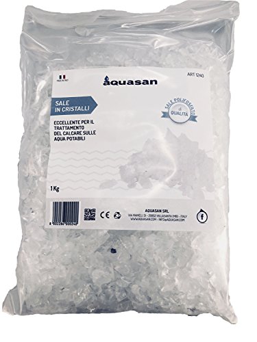 Aquasan 1240 Sal Polifosfato Cristales en Bolsa, Blanco, 1 kg