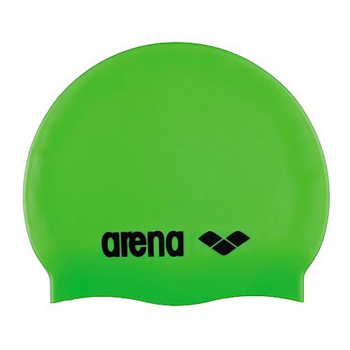 arena Classic Silicone Junior Gorro de Natación Unisex, Gorro de Natación para Niños y Niñas, Gorro de Natación con Borde Reforzado, Gorro de Natación Suave y Resistente