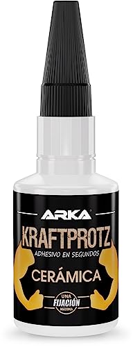 ARKA - KRAFTPROTZ KERAMIK 50 g | Superpegamento extra fuerte | Pegamento transparente para cerámica | Superpegamento líquido | Resistente al agua | Ideal para cerámica, gres y porcelana