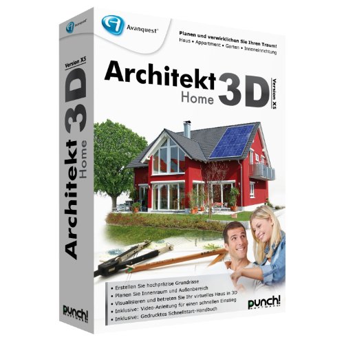 Avanquest Architekt 3D X5 Home - Software de diseño automatizado (CAD) (DEU, 4500 MB, 512 MB, 1 Ghz Intel Pentium)