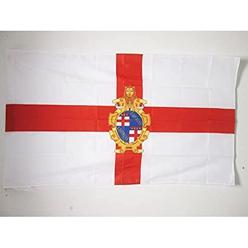 AZ FLAG Bandera de BOLONIA con Armas 90x60cm para Palo - Bandera BOLONIA EN Emilia-ROMAÑA 60 x 90 cm