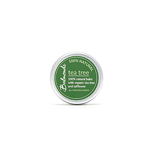 Balmonds Bálsamo de árbol de té para herpes labial Condiciones fúngicas manchas de acné y picaduras de insectos (50 ml)