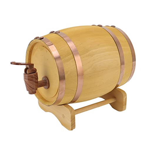 Barril de vino de 1,5 l barril de whisky barril de vino de pino barril de madera vintage, barril de madera, equipo de mezcla de cerveza para almacenar whisky Vin Spiritueux cerveza, licor