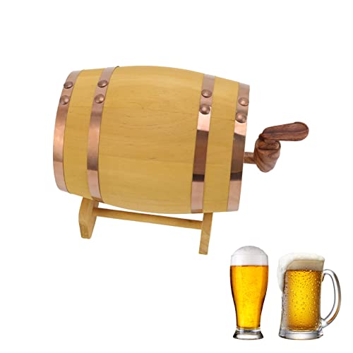 Barril de vino personalizado de 750 ml Barril de vino de pino Barril de madera Barril Barril de envejecimiento Barril de whisky casero Decantador para vino, licores, cerveza y licor