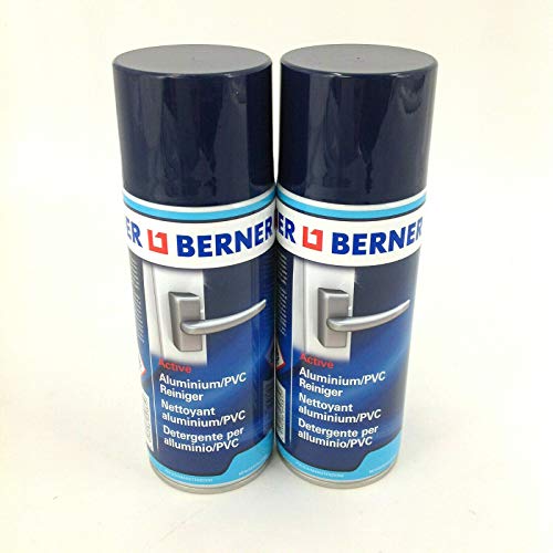 Berner - Spray limpiador para aluminio y PVC (2 unidades, 400 ml)
