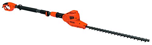 BLACK+DECKER PH5551 Cortasetos de pértiga de 550W 51 cm de longitud de espada mango telescópico cabezal pivotante con 5 posiciones