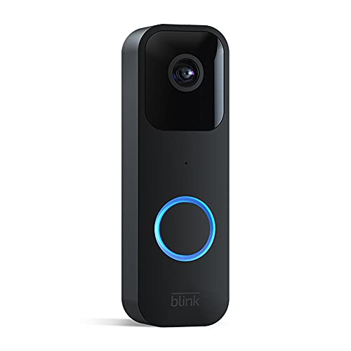 Blink Video Doorbell | Audio bidireccional, vídeo HD, con notificaciones de movimiento y timbre, fácil de configurar, con Alexa integrada — cableado o sin cablear (negro)