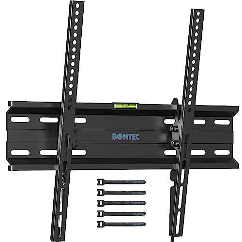 BONTEC Soporte TV Pared Inclinable Ultradelgado para Television de 23-60 Pulgadas de LED/LCD/Plasma, para Televisores Carga Máx. 45kg, Máx. VESA 400x400 mm