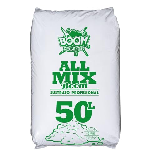 Boom Nutrients | Sustrato Universal -Tierra para Plantas Apta para Todo Tipo de Cultivo | All Mix Boom (50 L)