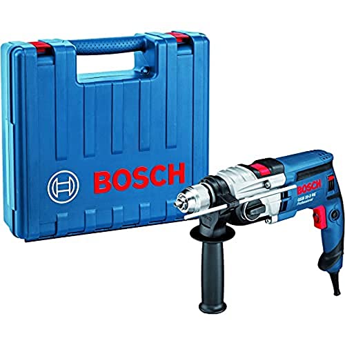 Bosch Professional GSB 19-2 RE - Taladro percutor (850 W, 2 velocidades, 3000 rpm, Ø max perforación hormigón 18 mm, en maletín)