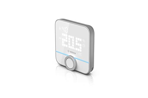 Bosch Smart Home Termostato de ambiente II para sistemas de calefacción por cable, de 230 V, compatible con el asistente de Google y Alexa