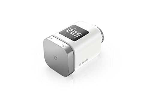 Bosch Smart Home Termostato de radiador II, termostato inteligente con función de app, compatible con Amazon Alexa, Apple HomeKit, Google Home
