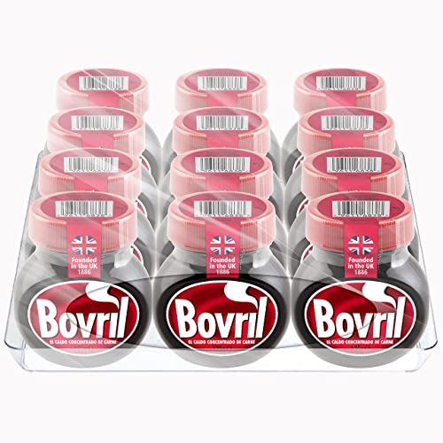 Bovril - Salsa Bovril Original, Concentrado de Carne Líquido, Condimento para dar Sabor a Carnes, Disolución Instantánea - Pack 12 x 125 g