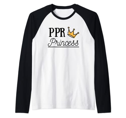Camiseta de fútbol de fantasía para mujer | PPR Princess Camiseta Manga Raglan