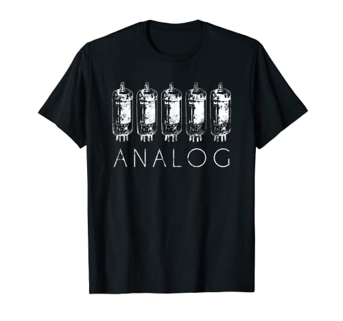 Camiseta de tubo de vacío ANALOG para coleccionistas de radio y amplificador Camiseta