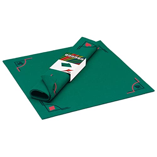 Cayro - Tapete - Modelo Clásico de Fieltro - 50 x 50 cm - Accesorio para Juegos de Mesa - Ideal para Póker, Cartas o Dados - hasta 4 Jugadores - Verde