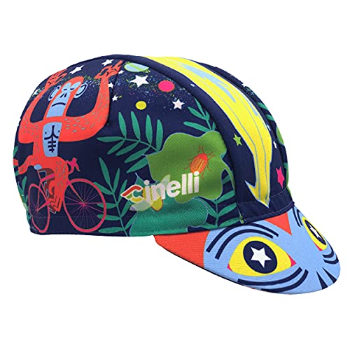 Cinelli Cap Vintage Fahrrad Rider Mützen Kappen Fixie Retro Rennrad Fahrer, RiderCaps, Stil Jungle Zen