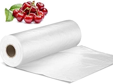 Clearly - Bolsas de plástico en rollo de polietileno transparente de 9 x 14 x 18 pulgadas, perfectas para sándwiches, frutas, verduras, carne, alimentos