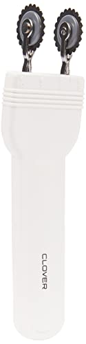 Clover Doble Rueda de Trazado, Blanco, 19x5.5x3 cm