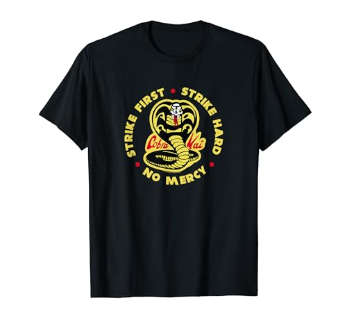 Cobra Kai Golpea el primer logo de cobra Camiseta