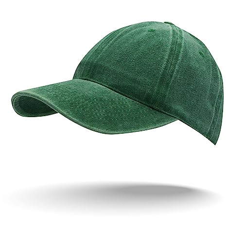 Colours & Beauty Sombrero Béisbol Unisex Adultos Algodón Estilo Vintage Ajustable Color Verde Bosque | Sombrero Mujer Visera | Gorra Hombre Visera | Sombrero Verano | Gorra De Sol | Snapback Hat