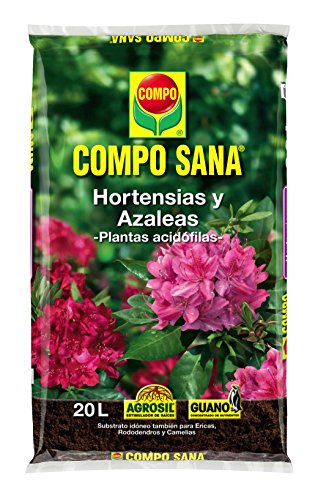 Compo Sana 8 semanas de abono para Azaleas, ericas, Camelias y hortensias, Substrato de Cultivo, 20 L