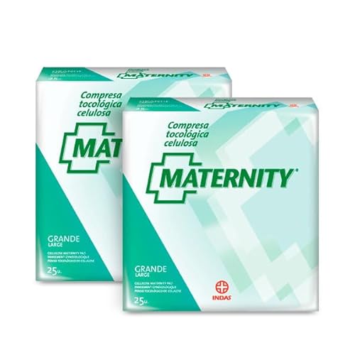 Compresas Tocológicas Maternity de Celulosa Pack de 2 - Confort y Seguridad Postparto, 50 Unidades Total