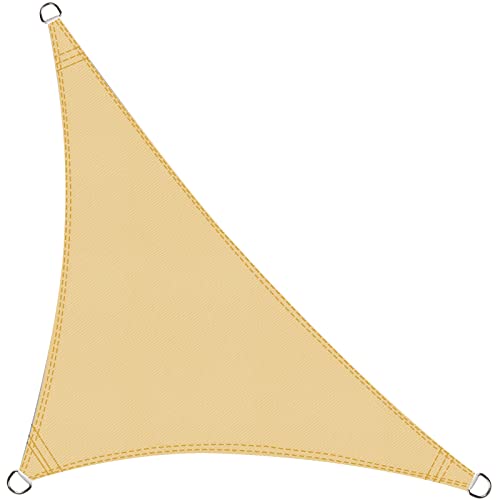 Toldo Vela de Sombra Impermeable Triangular 4x4x5,65m Protección