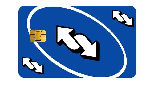 Cubiertas DODO - Uno Reverse Azul/Tarjeta de débito Pegatina/Pimp tu pase/Etiqueta de tarjeta de crédito/Chip pequeño/Etiqueta para pase/Etiqueta de tarjeta bancaria