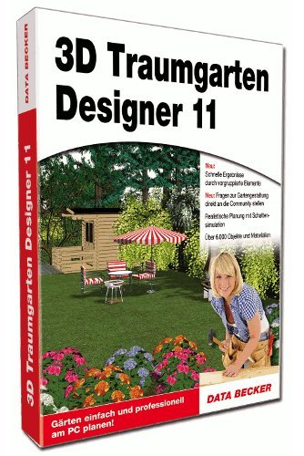 Data Becker 3D Traumgarten Designer 11 - Software de diseño automatizado (CAD) (1200 MB, PC, Windows 7 (SP1), Vista (SP2), XP (SP3))