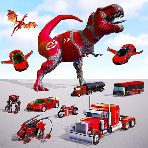 dinosaurio Robot Transformar Auto Juegos 3D, Animal Robot Juegos, Dinosaurio Robot Auto Transformación Juegos, dinosaurio Robot Simulador Juegos, Robot Transformando Ciudad Batalla Juegos, Dinosaurio