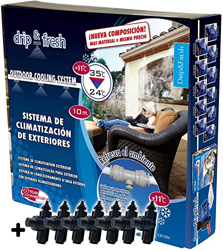 Drip&Fresh C5115A Sistema de nebulización anti-goteo, Color Azul